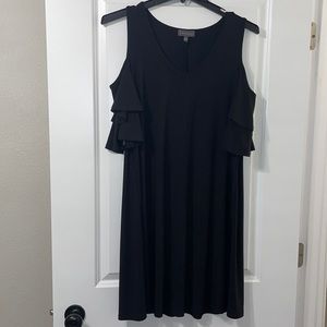 Luxology Black Dress with Cold-Shoulder